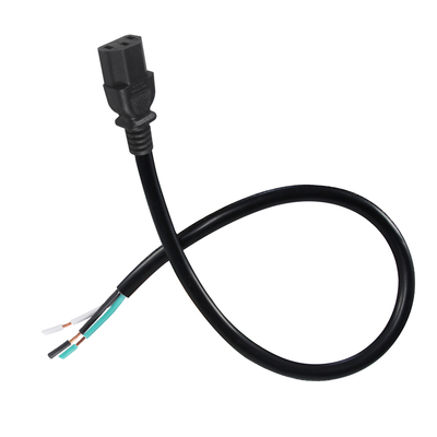 IEC C13 to Stripped Wire 전원 케이블 - 서버, PDU, 전력 분배용 오픈 엔드 베어 와이어 AC 전원 코드, 10A 250V