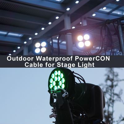 무대 조명을 위한 PowerCON 3-핀 잠금 AC 전원 케이블