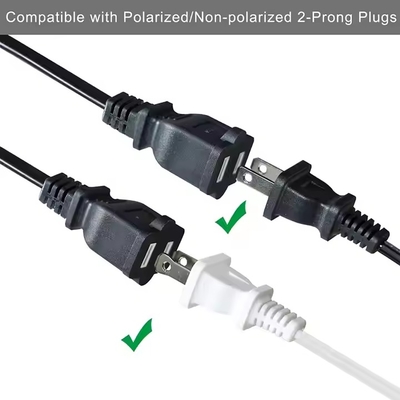 1-to-4 NEMA 1-15P 플랫 플러그 전원 분배기 - 공간 절약형 125V 15A 멀티 아울렛 홈/사무실용 연장