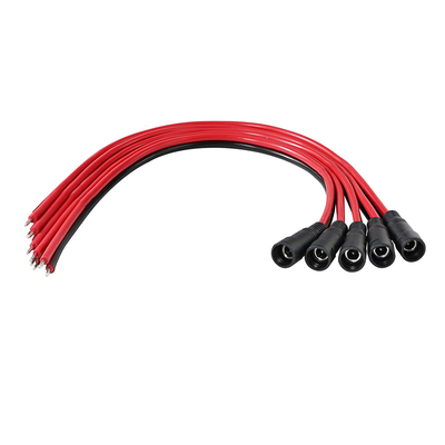 DC 수 플러그 - 주석 처리된 전선 전원 케이블, 5.5x2.1mm 또는 5.5x2.5mm, CCTV, LED, DIY용 12V DC 전원 어댑터 코드
