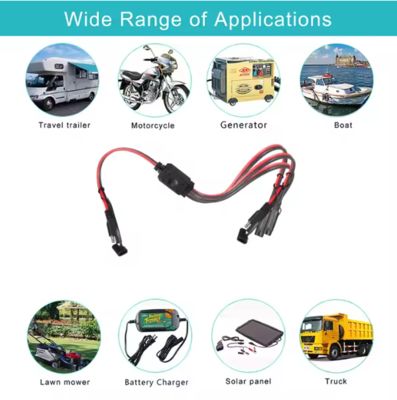 태양 전지 패널 및 배터리 충전기에 대한 SAE 1~3 전력 분할 케이블