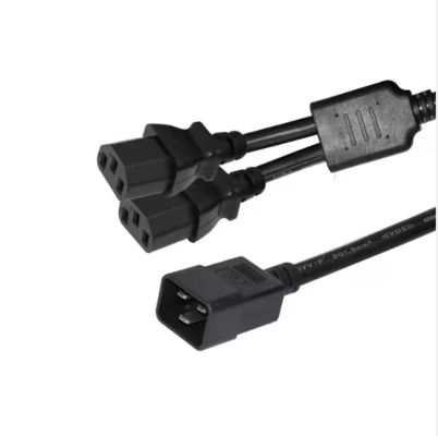 C20에서 C13 듀얼 파워 스플리터 케이블, 250V 15A, PDU/데이터 센터/서버용 IEC 60320 확장 케이블