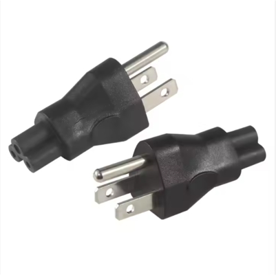 노트북용 NEMA 5-15P to IEC C5 전원 어댑터 케이블