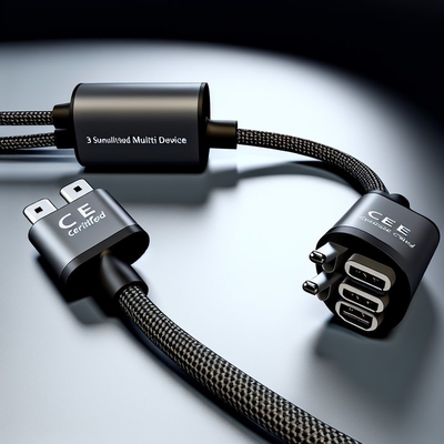 CE 인증 3-in-1 USB 충전 케이블, 고속 충전 15W