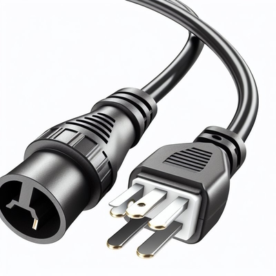 NEMA 5-15P to C5 전원 코드 18AWG SJT PVC 블랙