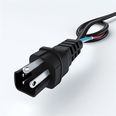 NEMA 5-15P to C5 전원 코드 18AWG SJT PVC 블랙