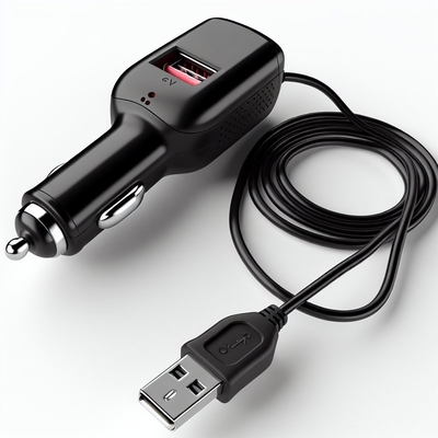 5V to 12V USB 차량 어댑터 케이블 (시가 라이터 소켓 포함)