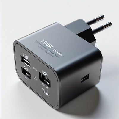 US 플러그와 함께 100W GaN USB-C PD 빠른 충전