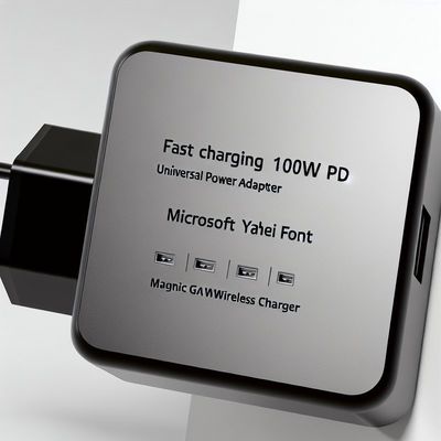 US 플러그와 함께 100W GaN USB-C PD 빠른 충전
