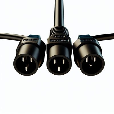 데이터 센터용 C20에서 C13 전력 분할 케이블 250V 15A
