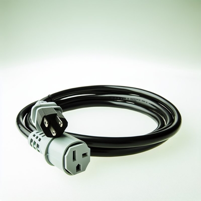 NEMA 5-15 to IEC C15 AC 전원 코드 16AWG-18AWG (컴퓨터용)