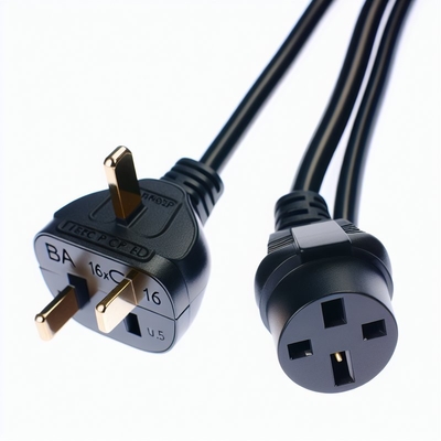 영국 BS1363 IEC C5 커넥터 3A 퓨즈 250V의 전원 케이블