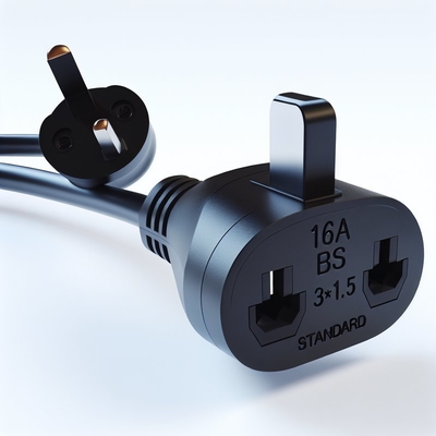 영국 BS1363 IEC C5 커넥터 3A 퓨즈 250V의 전원 케이블