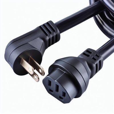 NEMA 5-15P to IEC C5 전원 코드 14AWG 250V 16A 블랙
