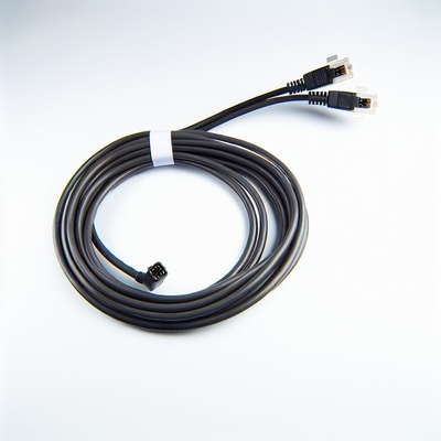 CAT 3 전화 케이블 RJ9 RJ11 RJ22 4-도체 PVC 플랫 코일