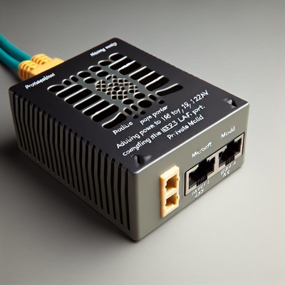 48V to 24V 12V 5V POE 분배기, 2 RJ45 포트, 1Gbps