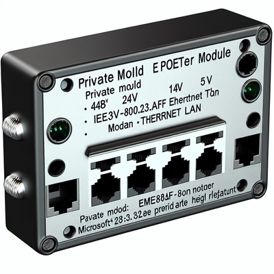 48V to 24V 12V 5V POE 분배기, 2 RJ45 포트, 1Gbps