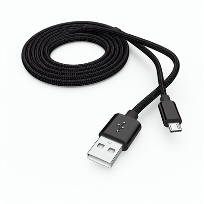 6ft 나일론 엮은 마이크로 USB 케이블 빠른 충전 데이터 전송