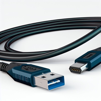 USB 2.0 데이터 케이블 28AWG 1PR 20AWG 2C 남성에서 여성 2A