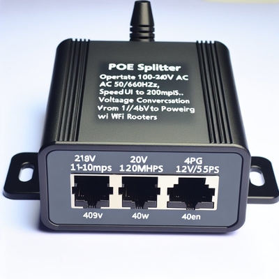 48V ~ 24V 12V 5V POE 스플리터 10/100Mbps WiFi 라우터