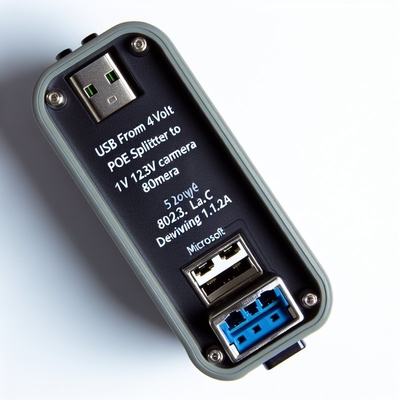 48V에서 12V POE 스플리터 IEEE802.3af RJ45 및 DC 케이블