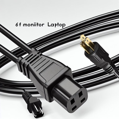 NEMA5-15P to C13 AC 전원 코드 1.8m 블랙 화이트 7A-15A