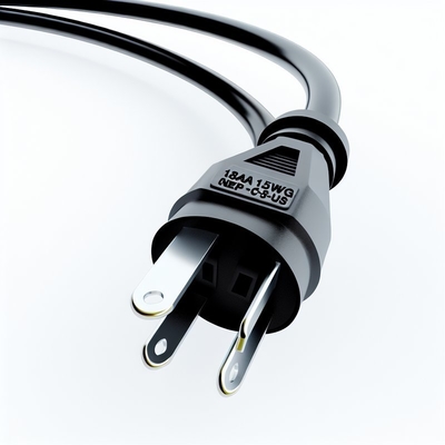 18AWG NEMA 1-15P to C7 US 2 핀 전원 코드