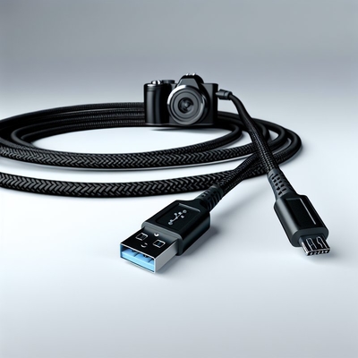 블랙 USB 2.0에서 마이크로 USB 케이블 1m 1.5m 데이터 전송 충전