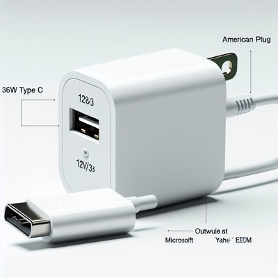 12V 3A 타입 C 전원 어댑터 36W USB-C 충전기