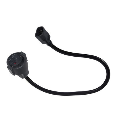 IEC C14에서 Schuko 여성 전원 어댑터 케이블 10A 250V H05VV-F 3G