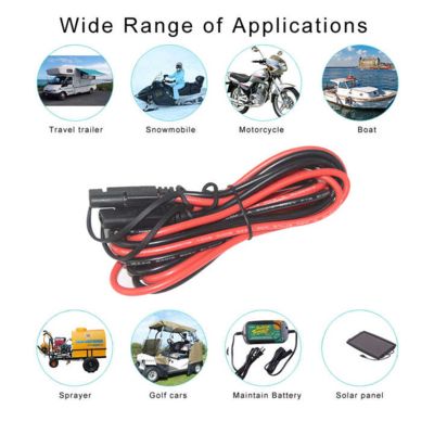 12AWG 15FT SAE 연장 코드 (자동차 및 태양광용)