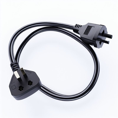 UK 3-Pin to IEC C13 Power Cord 1.8m H05VVF 0.75mm²