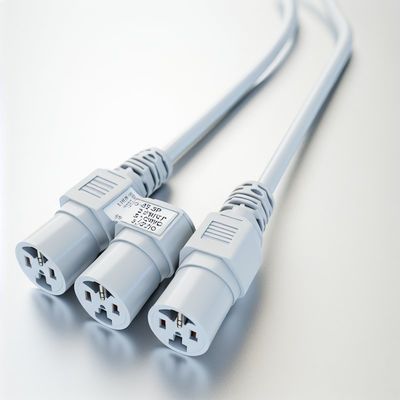 NEMA 5-15P에서 3선 5-15R 전력 분할기 SJTW 16AWG