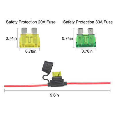 10AWG 태양광 연장 케이블 (퓨즈 홀더 포함 10A-30A)