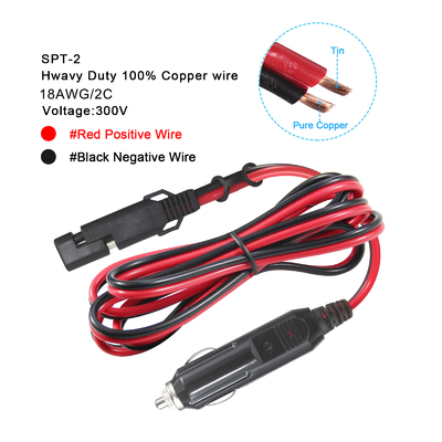 12V SAE 가 15A 피지와 자동차 담배 라이터 케이블
