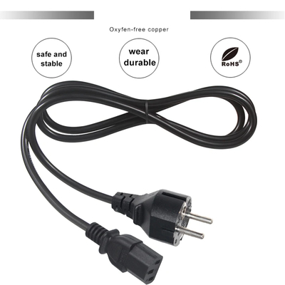 VDE 250V H05VV-F 3G1.0mm² Schuko to C13 전원 코드