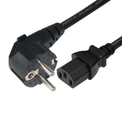 VDE 250V H05VV-F 3G1.0mm² Schuko to C13 전원 코드