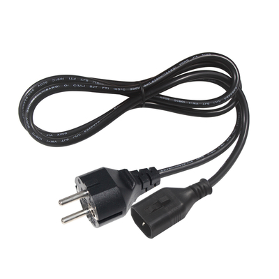 VDE H05VV-F 3G1.0mm2 서버에 대한 C14 전원 케이블에 Schuko