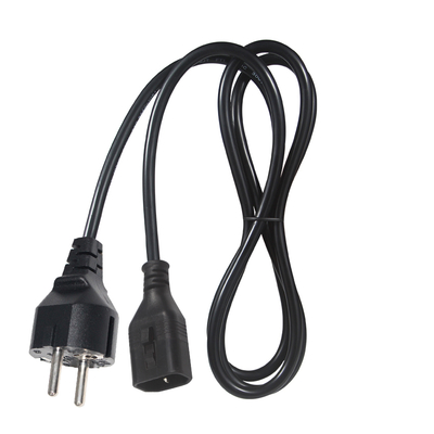 VDE H05VV-F 3G1.0mm2 서버에 대한 C14 전원 케이블에 Schuko