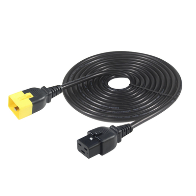 IEC C20 ~ C19 전원 전선 14 AWG 250V 16A 검은 PVC