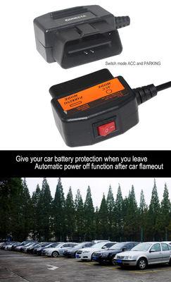 OBD 블랙박스 하드와이어 키트 (스위치 포함) - DVR 전원 케이블, 상시 전원, 저전압 차단, 승압 DC 케이블