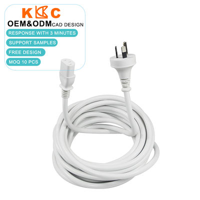 SAA 3 핀 IEC 60320 C13 여성 오스트레일리아 케이블 컴퓨터용 250V AC 전원 케이블