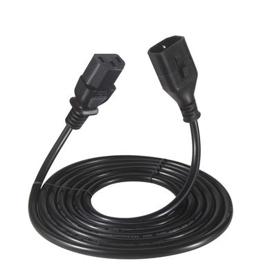 OEM 1.5M 컴퓨터 AC 전기 전원 케이블 IEC C14 플러그에 IEC C13 여성 커넥터
