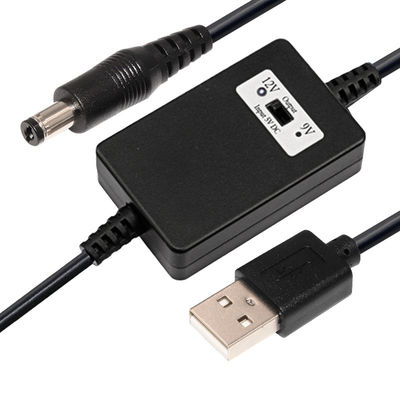 USB 스텝 업 케이블 모듈 9v 자동차 화이트 5V ~ 12V USB 변환 케이블