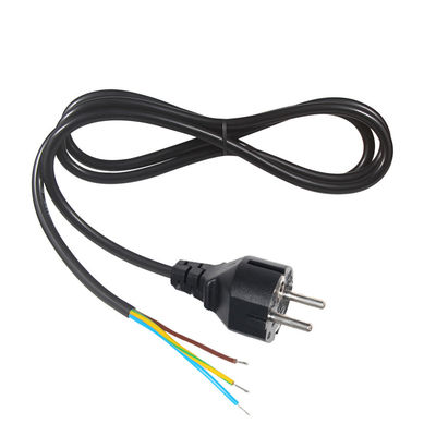 유럽 3 핀 Vde 220V Schuko Cee 77 Eu Ac 전원 스트립에 케이블