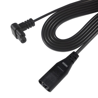 C8 수컷 - C7 암컷 0.8m 전원 코드 18AWG PVC ROHS 인증