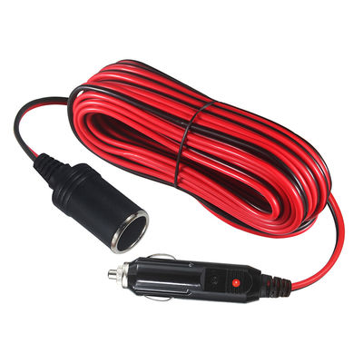 자동차 담배 사연자 남성에서 여성 소켓 담배 사연자 케이블 어댑터 1.2M SPT-2 16AWG 12V 차량 전원 공급 장치