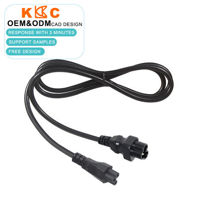18 AWG IEC 60320 C5 to C6 전원 어댑터 코드, 노트북 어댑터용 10A / 125V 정격