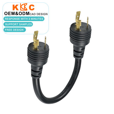 14AWG 15A NEMA L7-15P 잠금 플러그와 L7-15R 잠금 용기 1.5m 트위스트 잠금 어댑터 확장 케이블